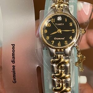 New timex diamond women’s dress watch with cross
